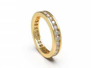 woman band ring 86 3D Принт Модель