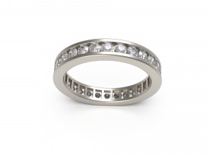 woman band ring 86 3D Принт Модель
