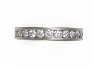 woman band ring 86 3D Принт Модель