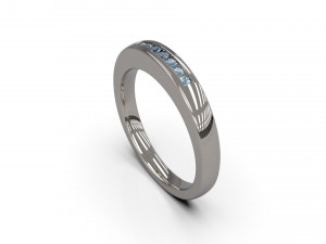 woman band ring 88 Model do druku 3D