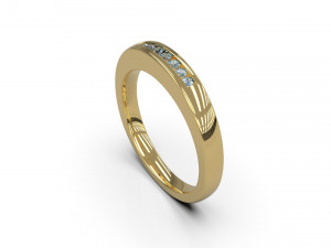 woman band ring 88 Model Cetak 3D