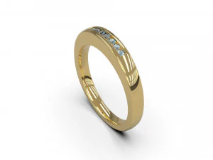 woman band ring 88 3D Print Model