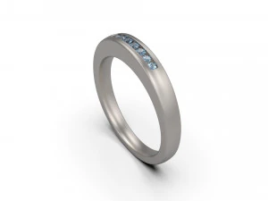 woman band ring 88 3D Print Model