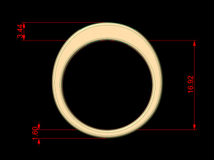 woman band ring 88 Model Cetak 3D