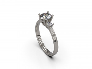 woman solitaire ring 89 Modello di stampa 3D