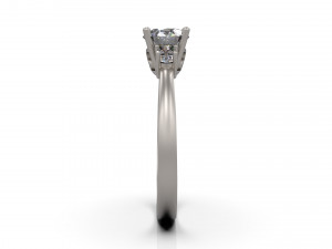 woman solitaire ring 89 Modello di stampa 3D