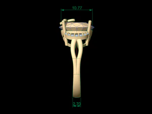 woman solitaire ring 90 3D Print Model