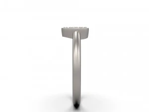 woman heart solitaire ring 91 3D Print Model