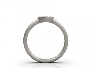 woman heart solitaire ring 91 3D Print Model