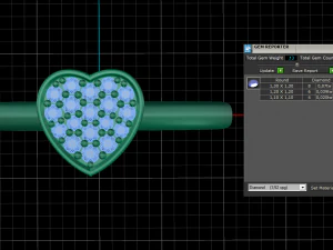 woman heart solitaire ring 91 3D Print Model