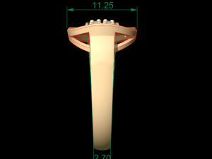 woman wedding ring 93 Modello di stampa 3D
