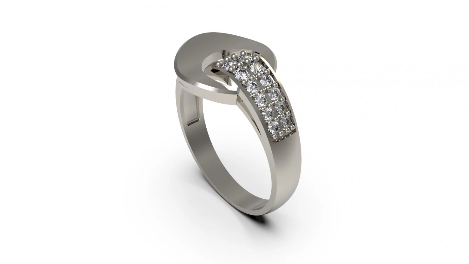 woman wedding ring 93 3D Print Model .c4d .max .obj .3ds .fbx .stl .blend