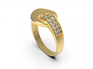 woman wedding ring 93 3D Print Model