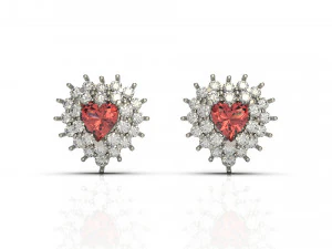 heart earring 33 3D Print Model