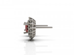 heart earring 33 3D Принт Модель