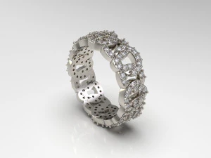 女性バンドリング94 3Dプリントモデル