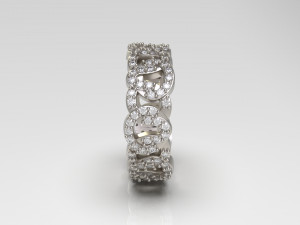 woman band ring 94 3D Принт Модель