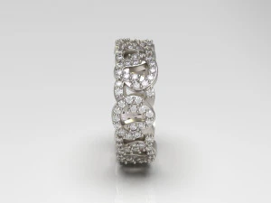woman band ring 94 3D Print Model