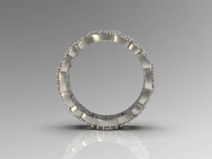 woman band ring 94 3D Print Model