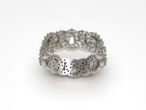 woman band ring 94 3D Принт Модель