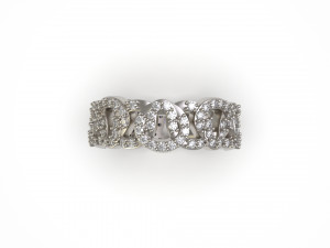woman band ring 94 3D Принт Модель