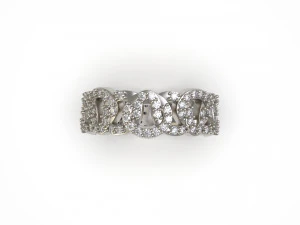 woman band ring 94 3D Print Model