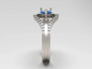 woman solitaire ring 95 3D Print Model