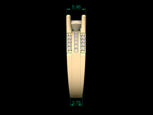 woman solitaire ring 96 3D Принт Модель