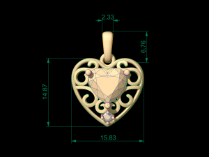 pendant 53 3Dプリントモデル