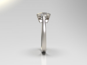 woman solitaire ring 97 Modèles 3D en vedette