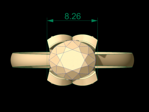 woman solitaire ring 97 Modèles 3D en vedette
