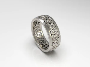 woman band ring 98 3D Print Model