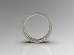 woman band ring 98 3D Принт Модель