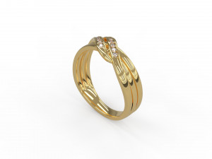 woman band ring 100 Modelo de Impressão 3D