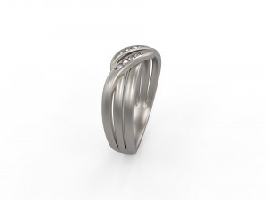 woman band ring 100 Modelo de Impressão 3D