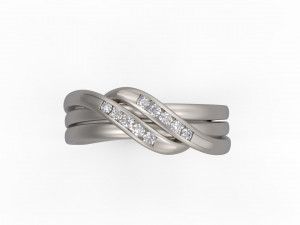 woman band ring 100 Modelo de Impressão 3D