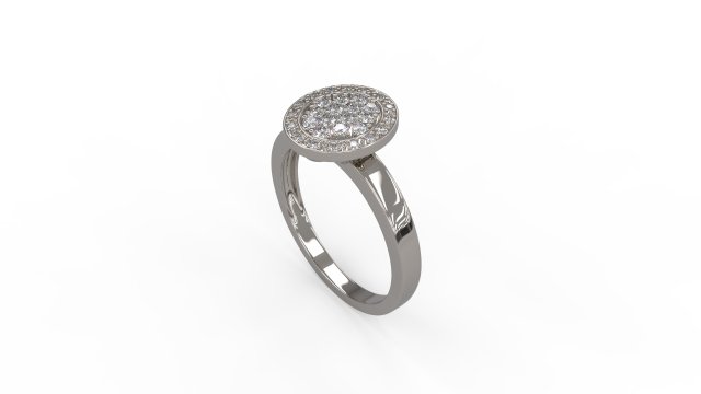 woman solitaire ring 101 3D Принт Модель .c4d .max .obj .3ds .fbx .stl .blend 