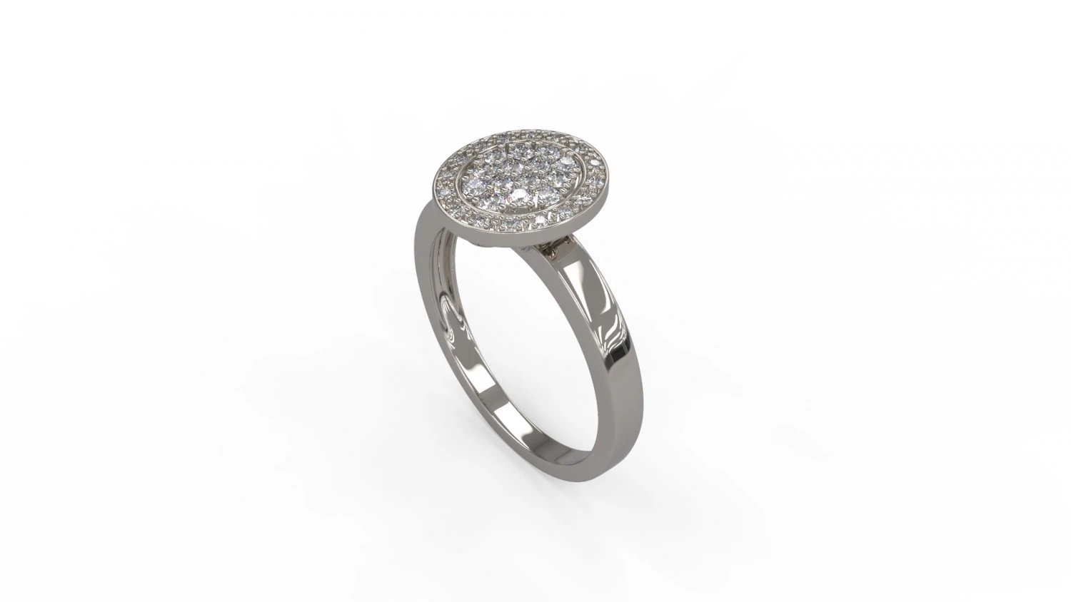 woman solitaire ring 101 3D Print Model .c4d .max .obj .3ds .fbx .stl .blend 