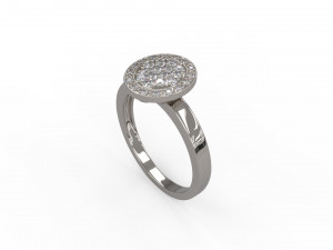 woman solitaire ring 101 3D Baskı Modeli