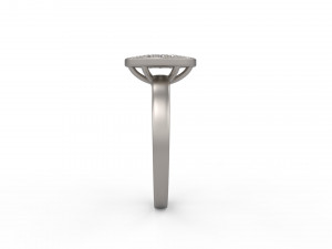 woman solitaire ring 101 3D Принт Модель
