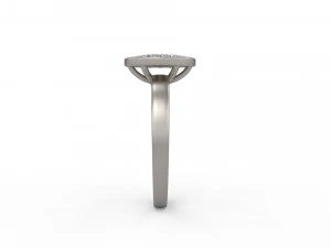 woman solitaire ring 101 3D Print Model