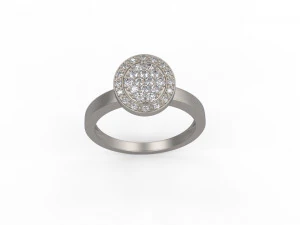 woman solitaire ring 101 3D Print Model