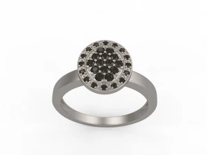 woman solitaire ring 101 3D Print Model