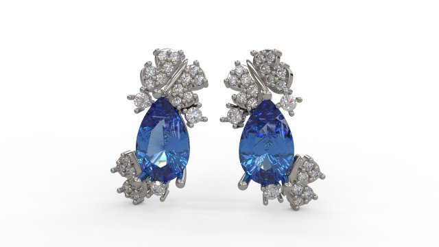 earring 38 Model Cetak 3D .c4d .max .obj .3ds .fbx .stl .blend 