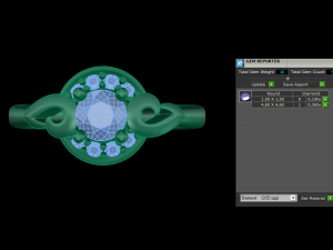 woman solitaire ring 103 3D-printmodel