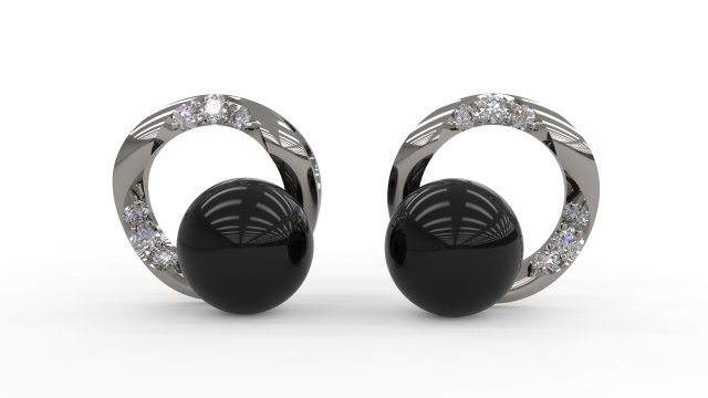 earring 39 Model do druku 3D .c4d .max .obj .3ds .fbx .stl .blend 