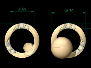earring 39 3D Print Model