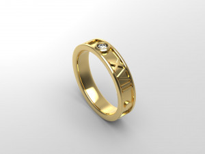 man band ring 27 3Dプリントモデル