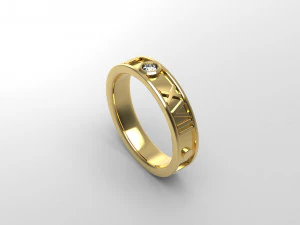 man band ring 27 3D Print Model