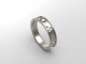man band ring 27 3Dプリントモデル
